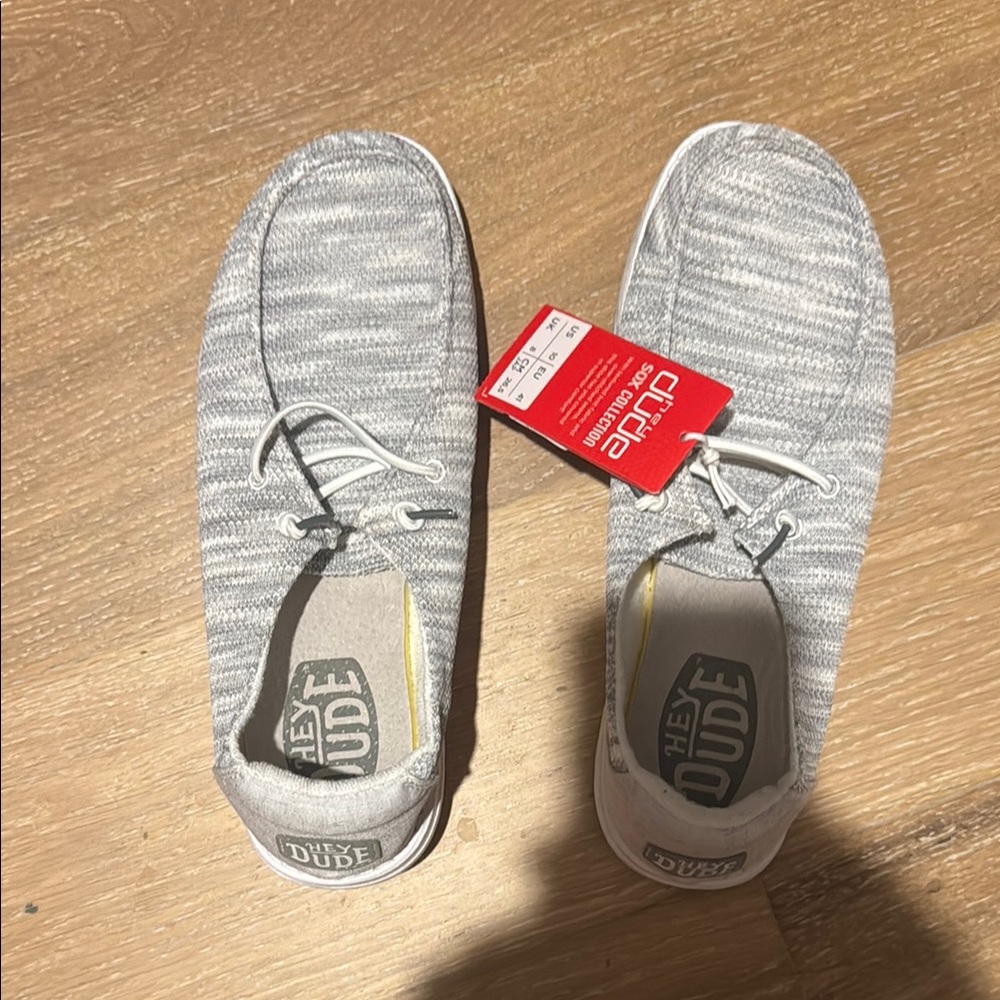 Hey Dude Light Gray Slip-On Shoes